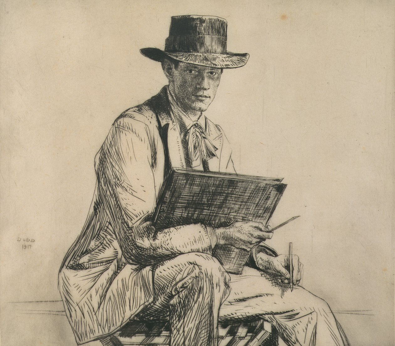 Portrét Henry Rushbury (1889-1968) 1914 (lept) od Francis Dodd