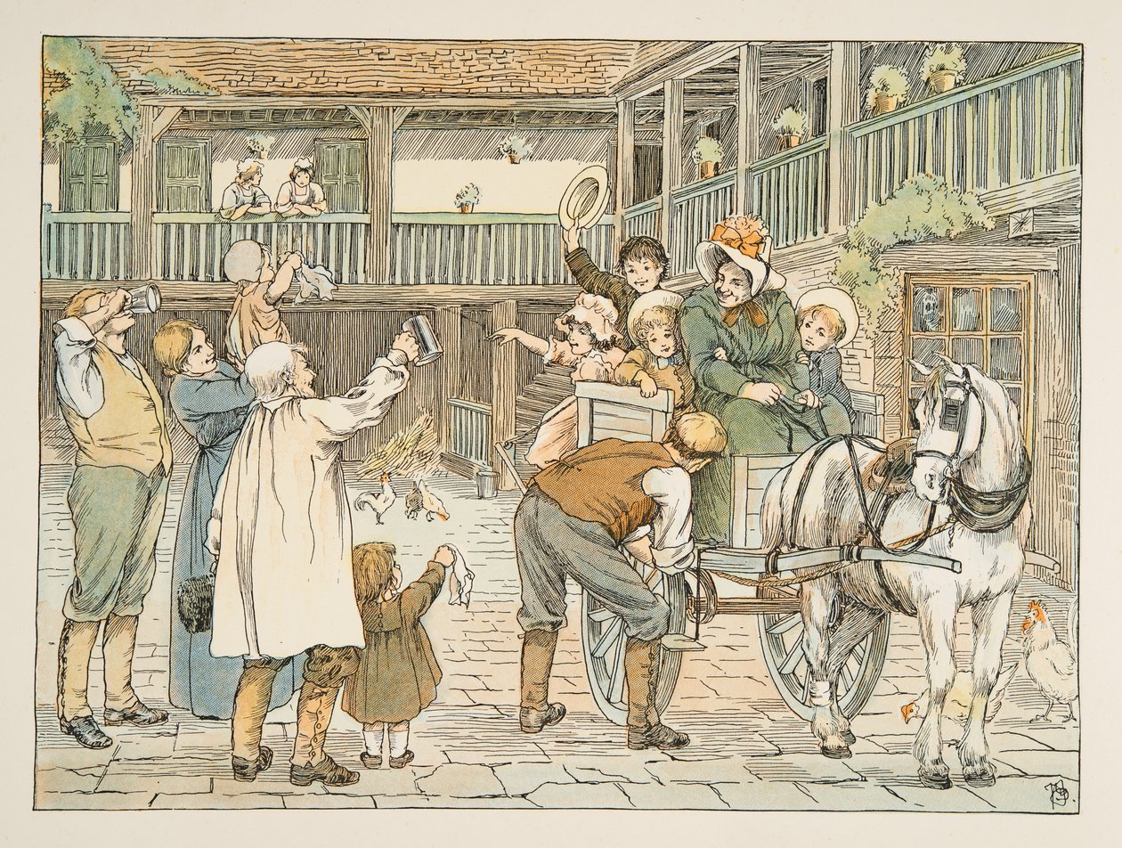 Ostler, z knihy Čtyři a dvacet dříčů, vyd. 1900 (barevná litografie) od Francis Donkin Bedford