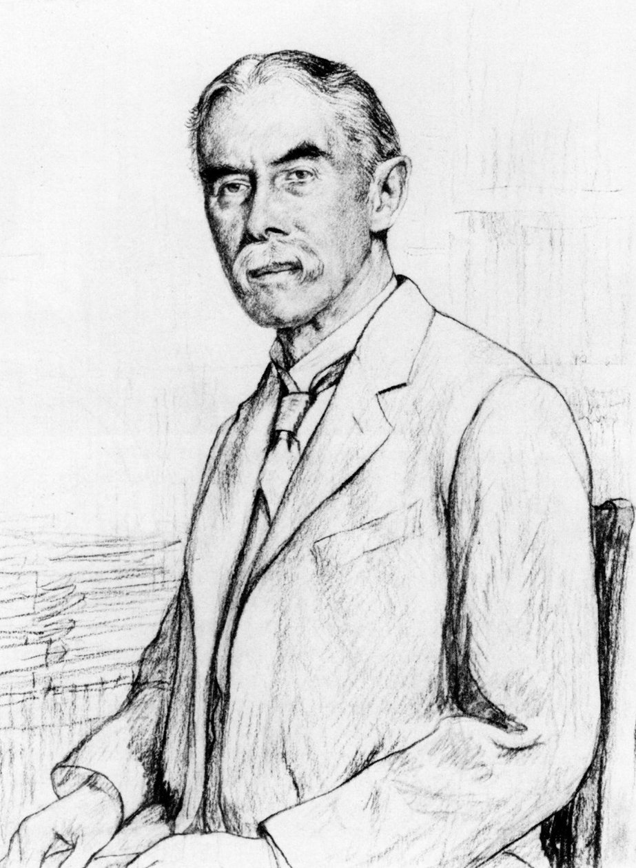 Portrét Alfreda Edwarda Housmana 1859-1936 od Francis Edgar Dodd