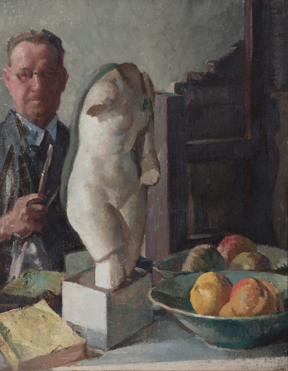 Portrét F. Ernesta Jacksona, kolem roku 1928 (olej na plátně) od Francis Ernest Jackson