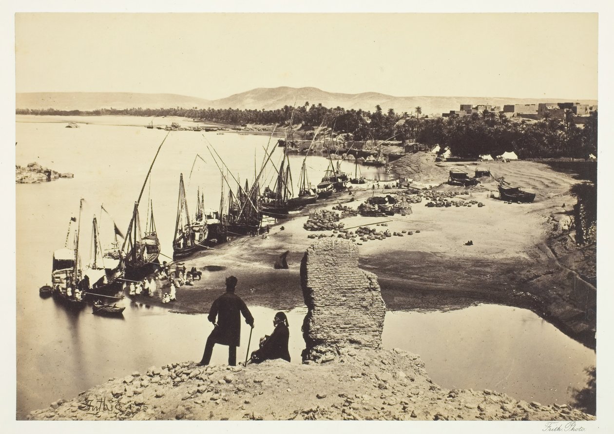 Assouan, 1857, vytištěno 1862. od Francis Frith