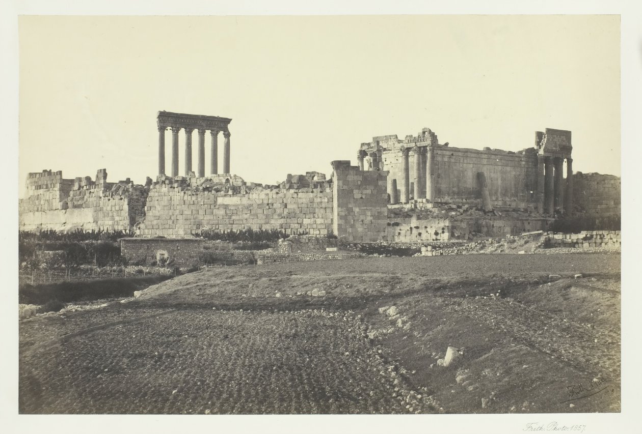 Baalbec, z jihu, 1857. od Francis Frith
