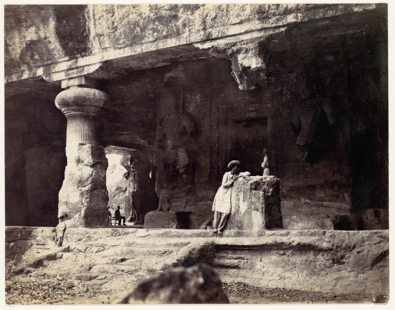 Elephanta z Vodní jeskyně, záliv Coombe Martin, Watermouth od Francis Frith
