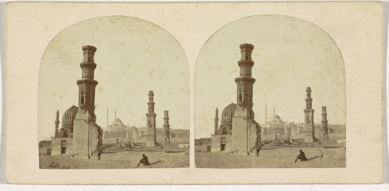 Hrobky mamlúků, Káhira, Egypt od Francis Frith