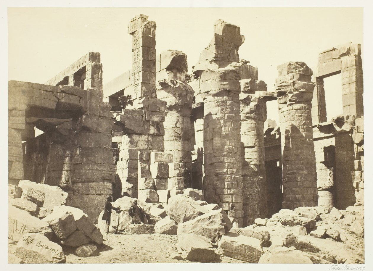 Sloupový sál, 1857. od Francis Frith