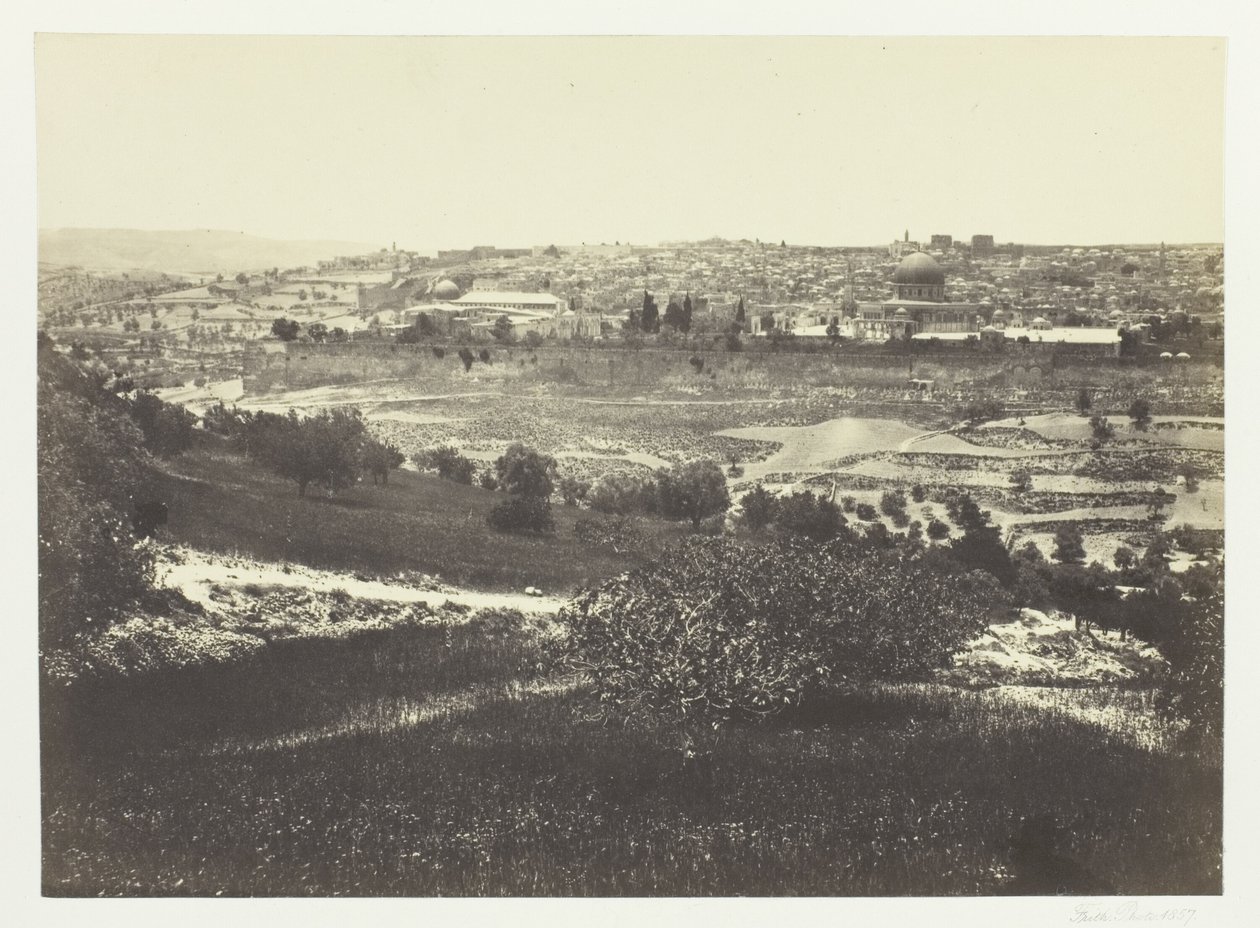 Jeruzalém z Olivové hory, č. 1 od Francis Frith