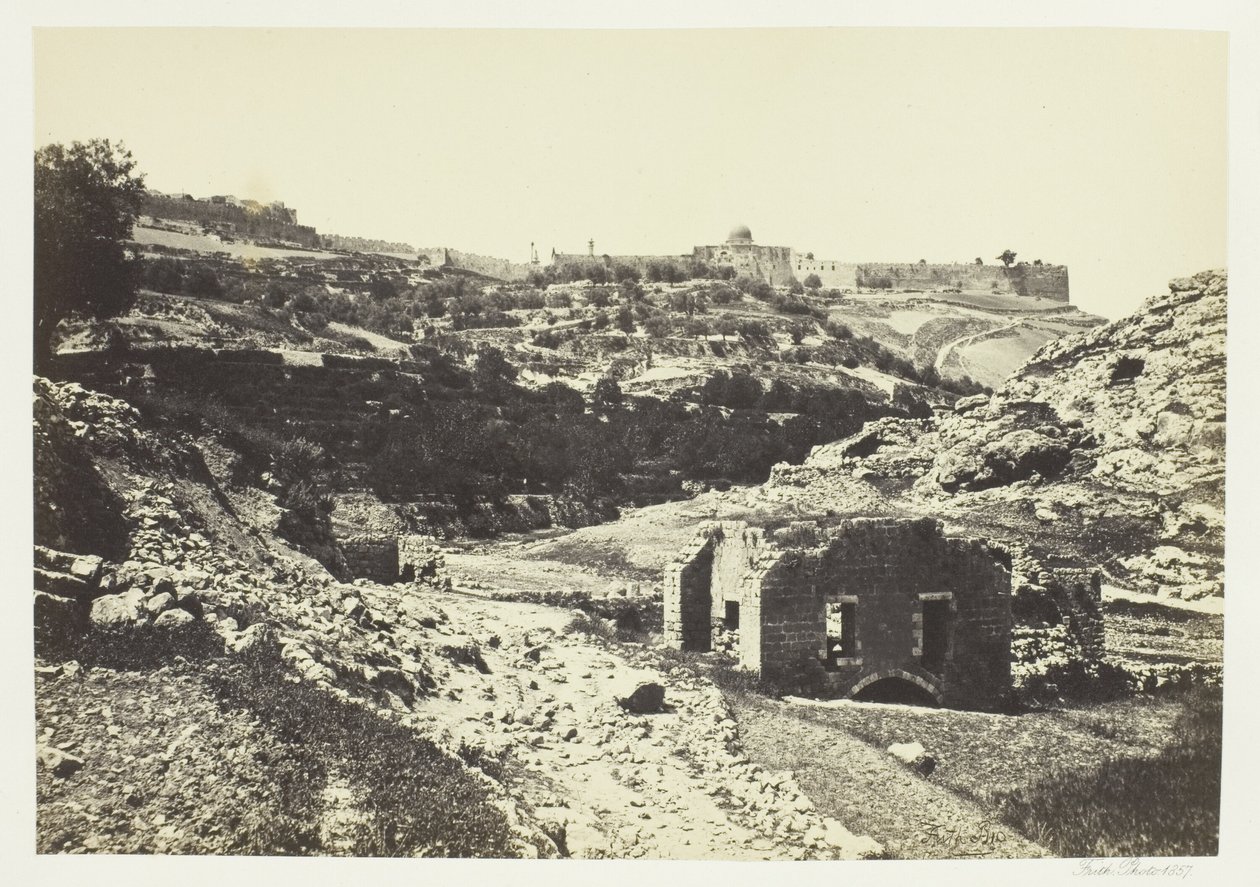 Jeruzalém od zdi En-Rogel od Francis Frith