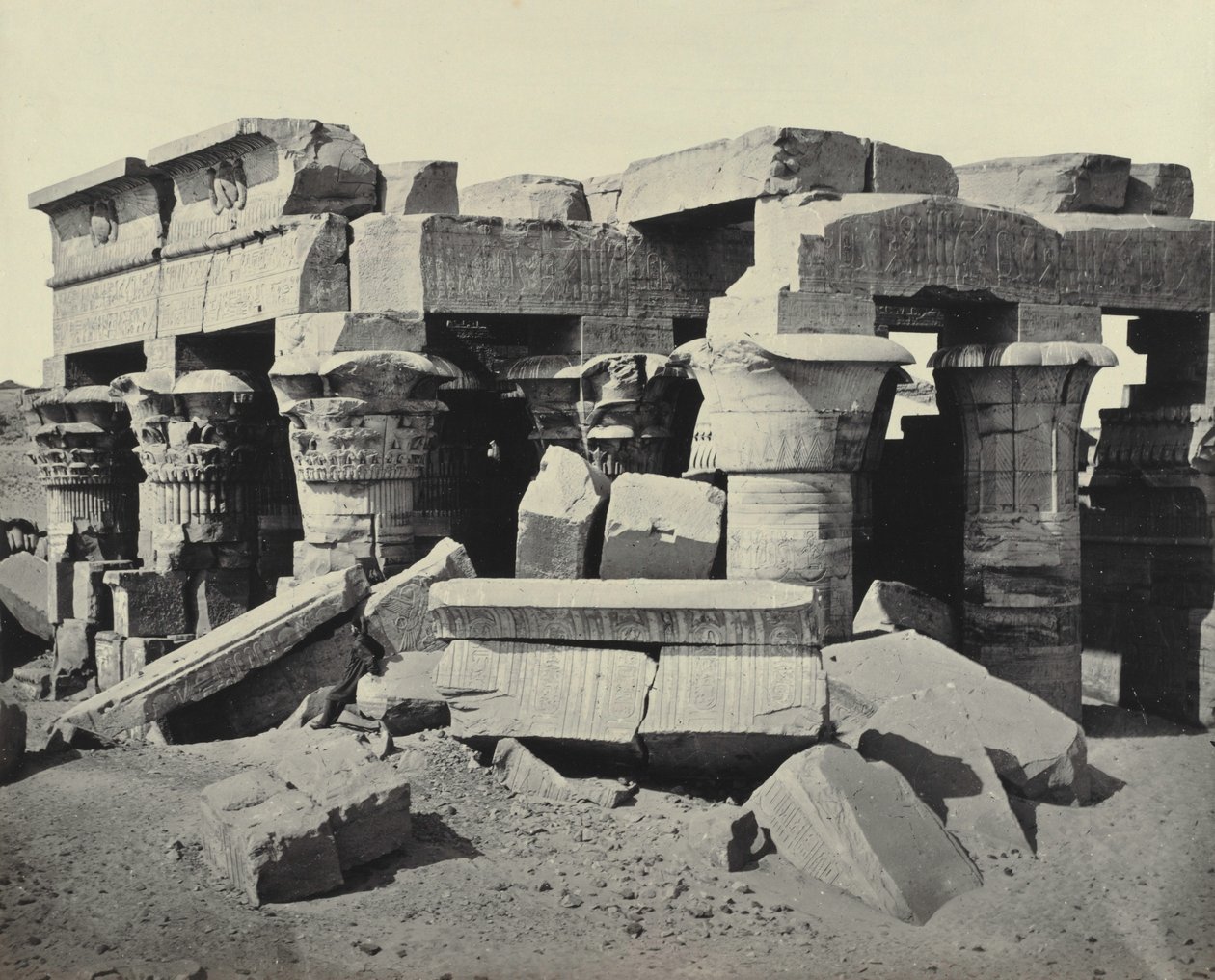 Kom Ombo, c. 1858. od Francis Frith