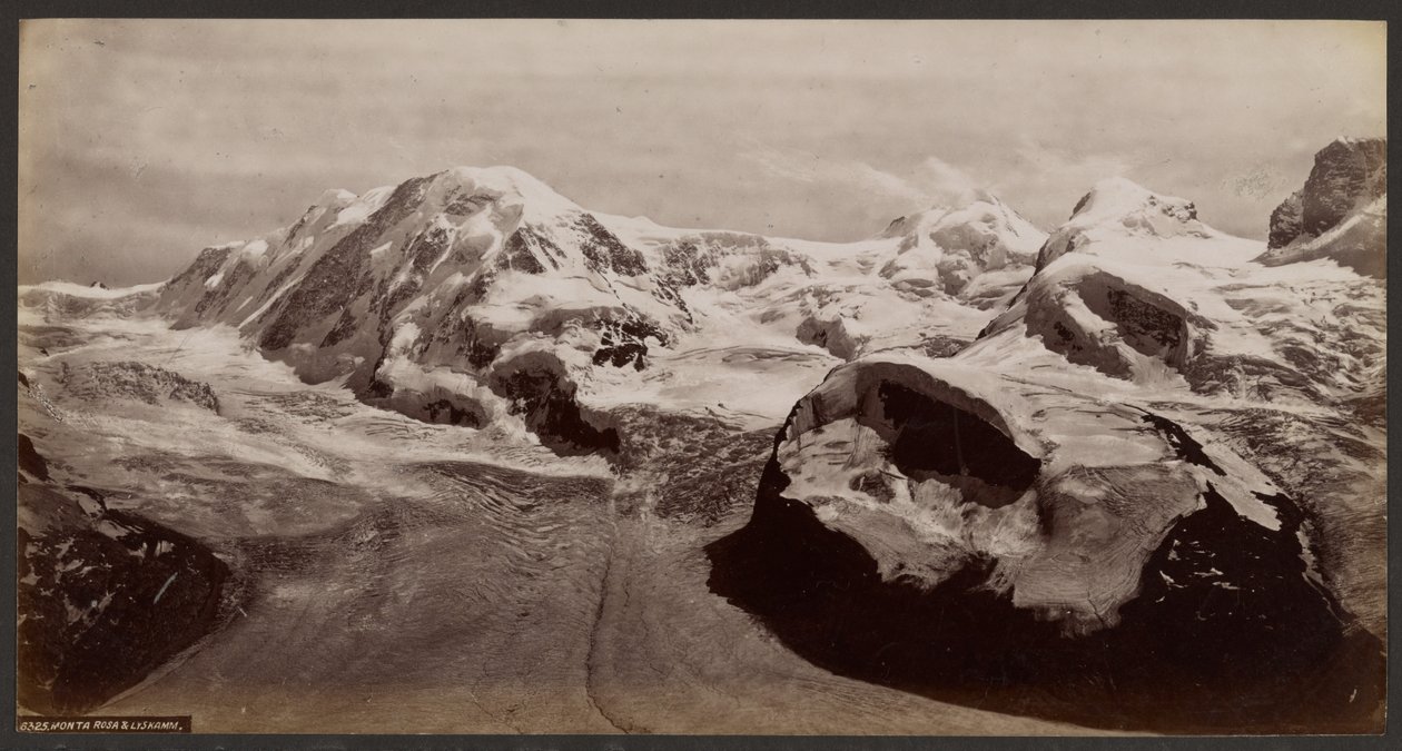 Monta Rosa a Lyskamm od Francis Frith
