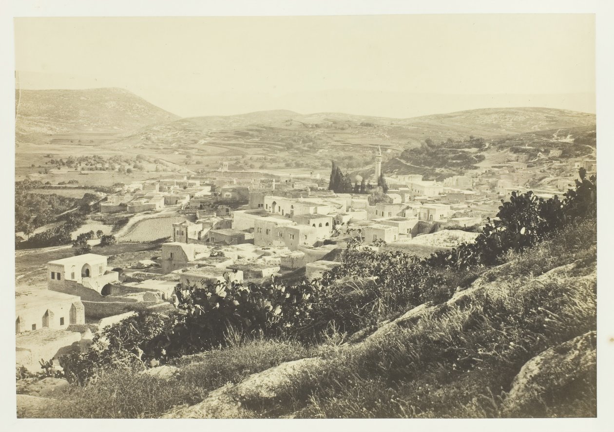 Nazaret, Od severozápadu, 1857. od Francis Frith