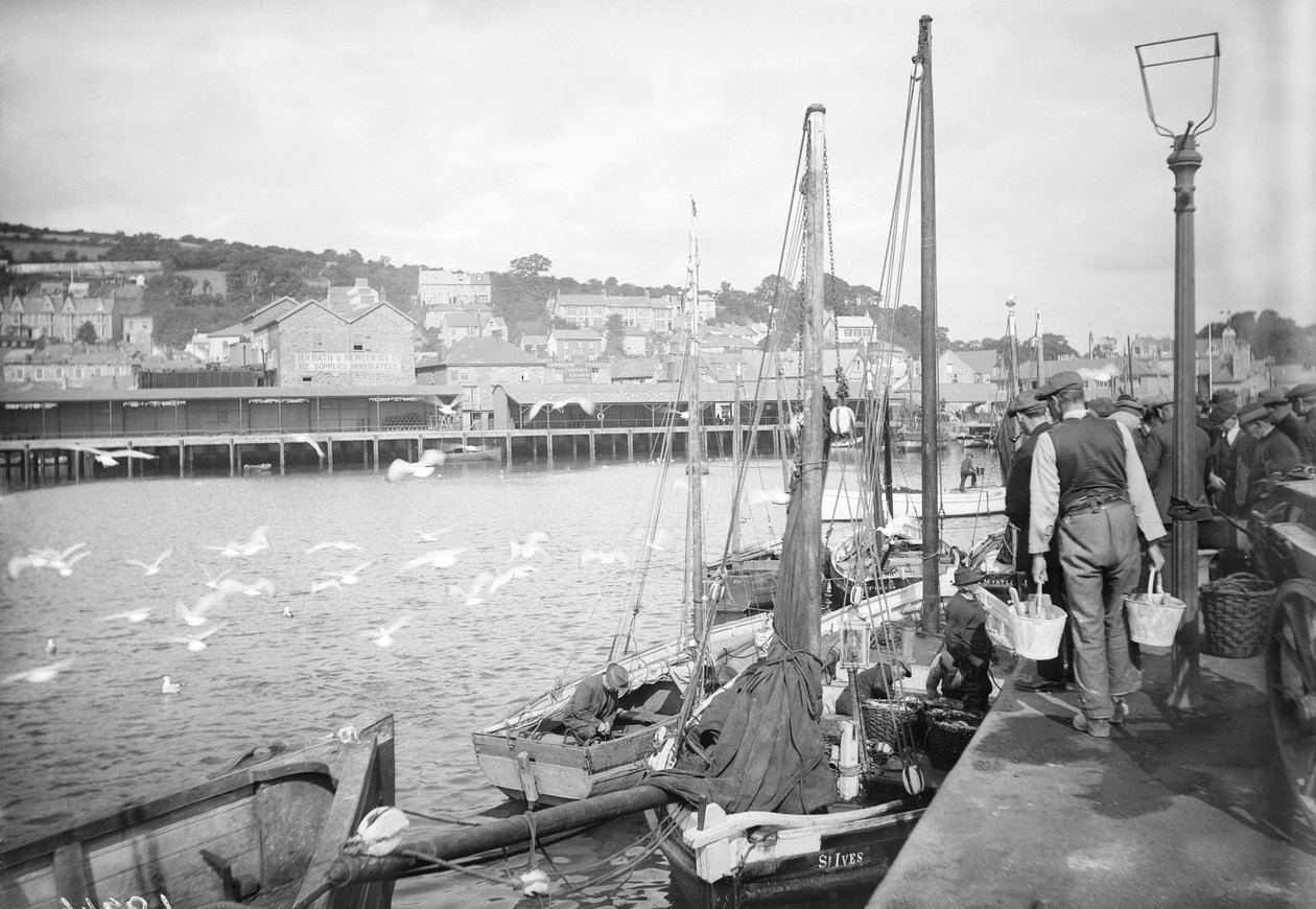 Newlynský přístav a přístaviště ryb, Cornwall od Francis Frith