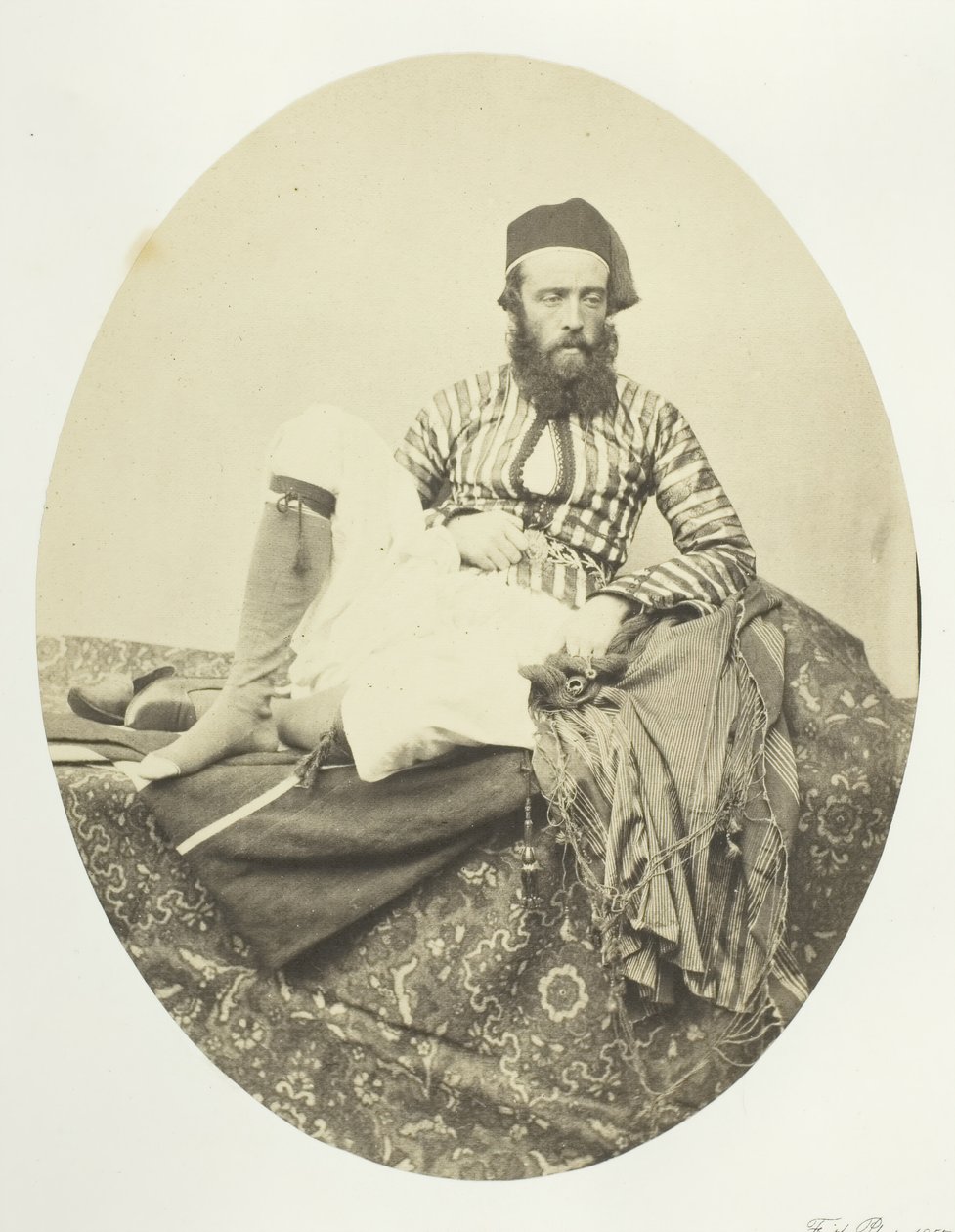 Portrét, turecký letní kostým, 1857. od Francis Frith
