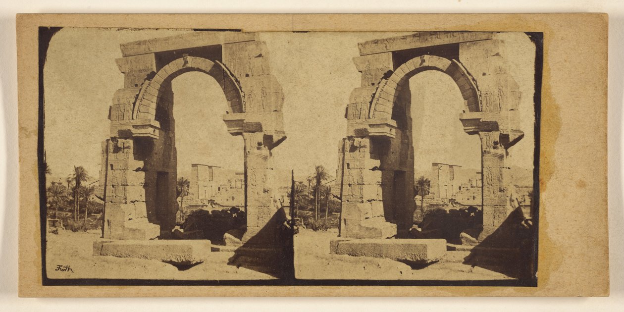 [Römischer Bogen auf der Insel Biggs.] od Francis Frith