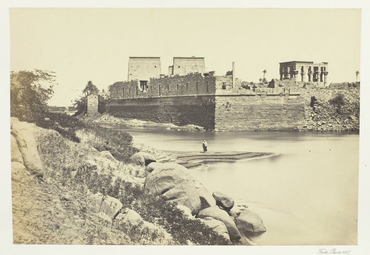 Jižní konec ostrova Philæ, 1857. od Francis Frith