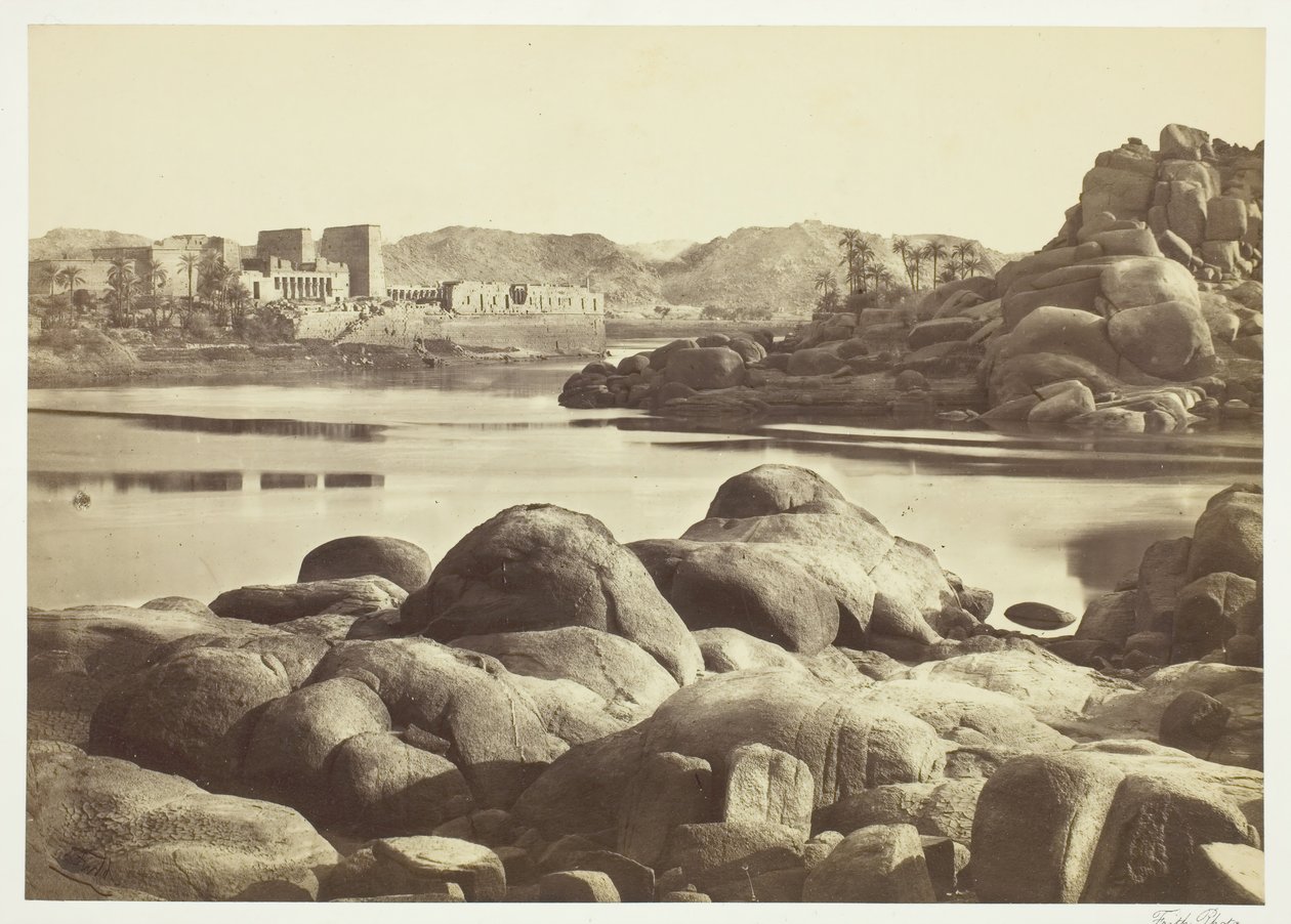 The Approach to Philae, c. 1857. od Francis Frith