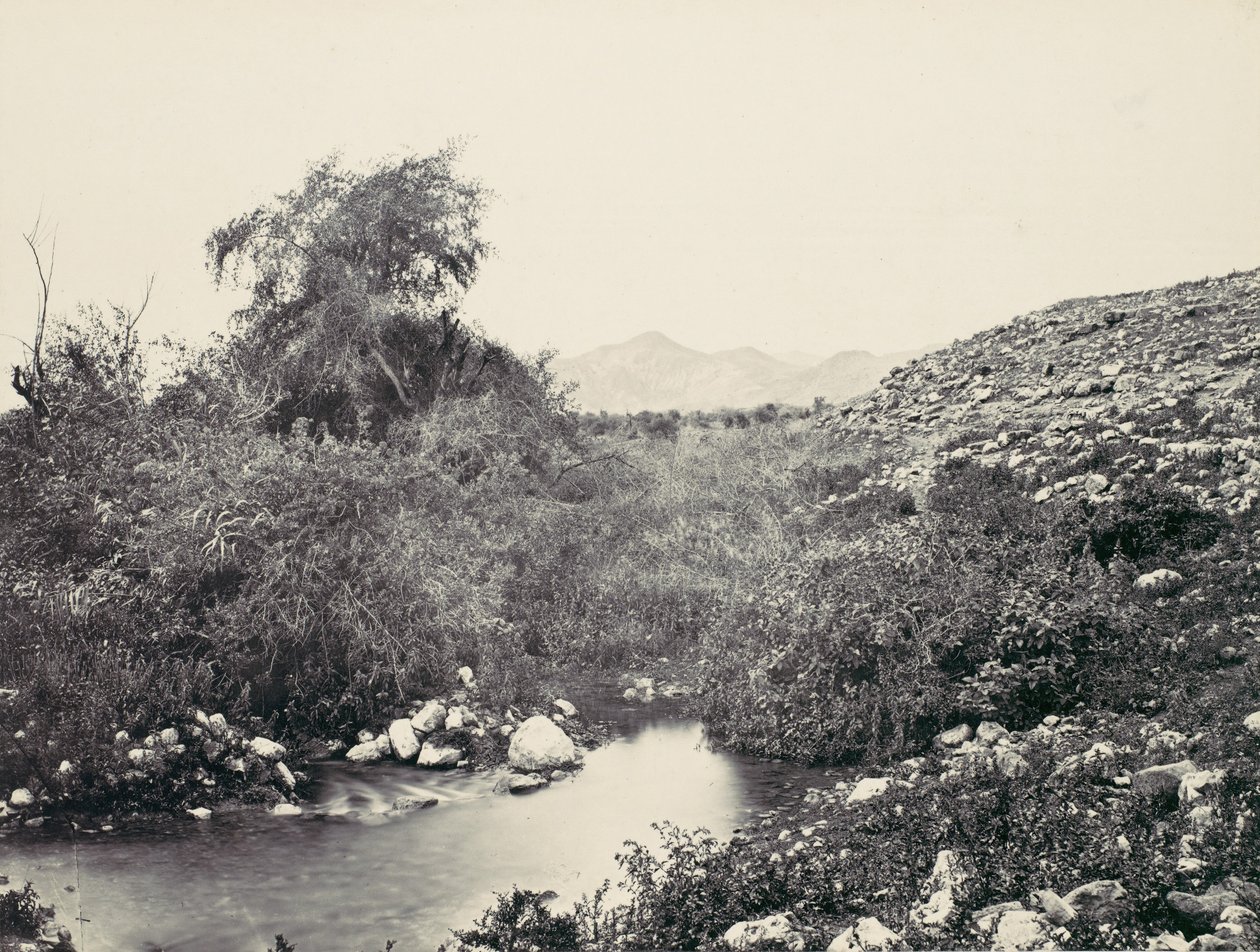 Fontána Jerico a pravděpodobné místo města, ca. 1857. od Francis Frith