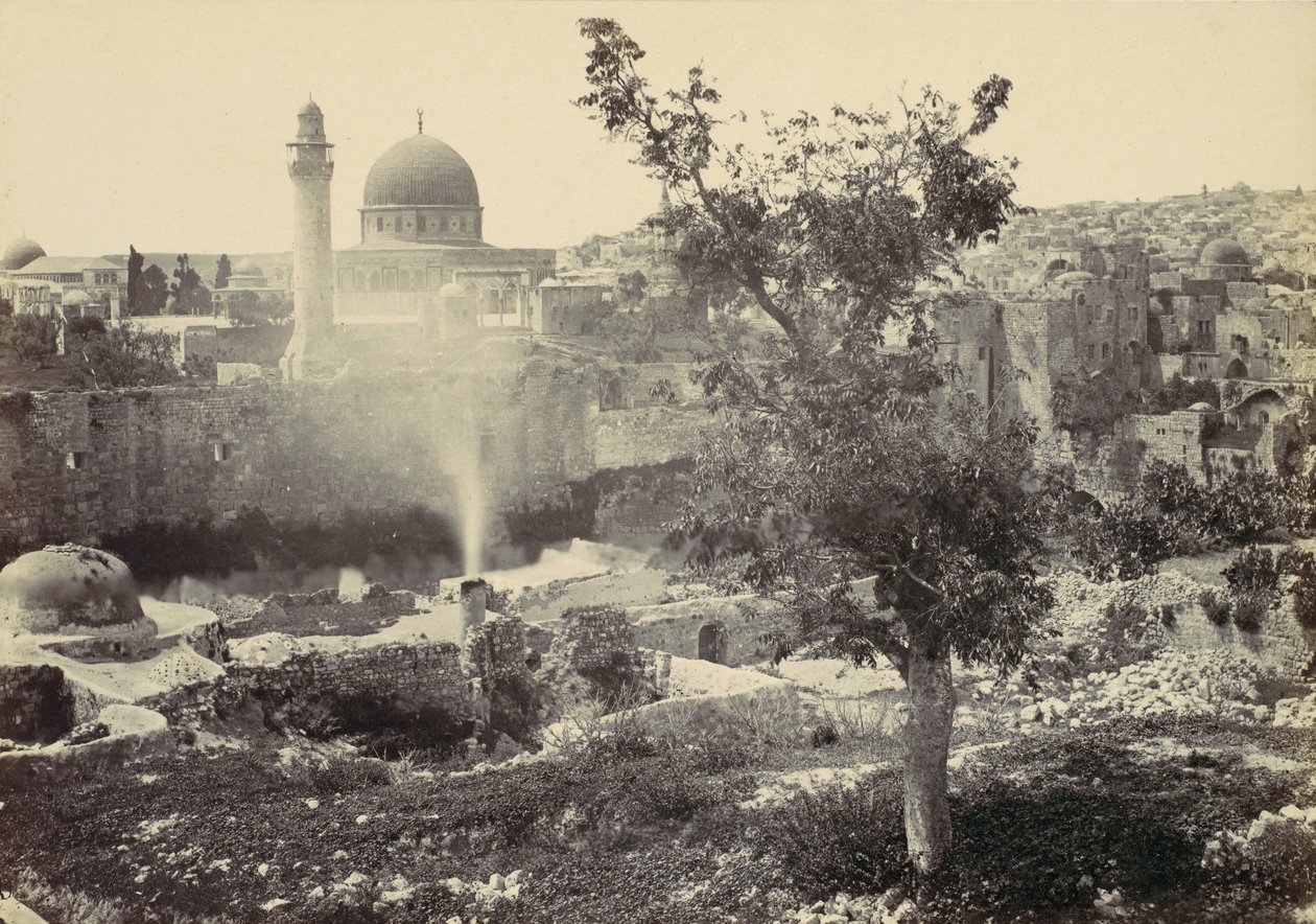 Omarova mešita, Jeruzalém, 1857. od Francis Frith