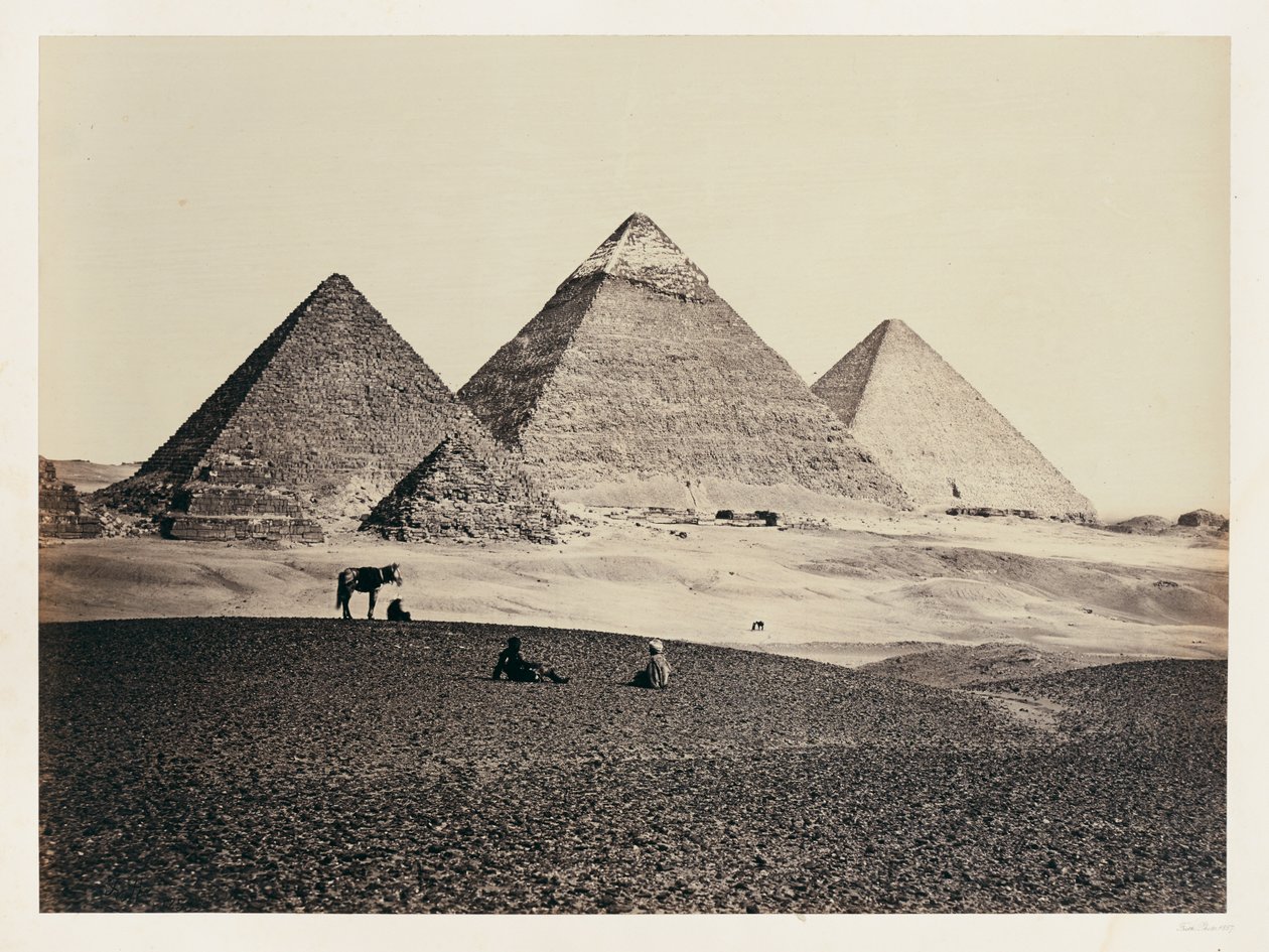 Pyramidy v Gíze od jihozápadu od Francis Frith
