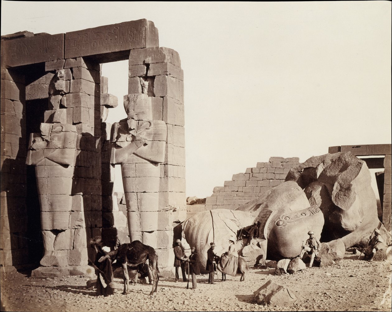 Ramesseum v El-Kurneh, Théby od Francis Frith