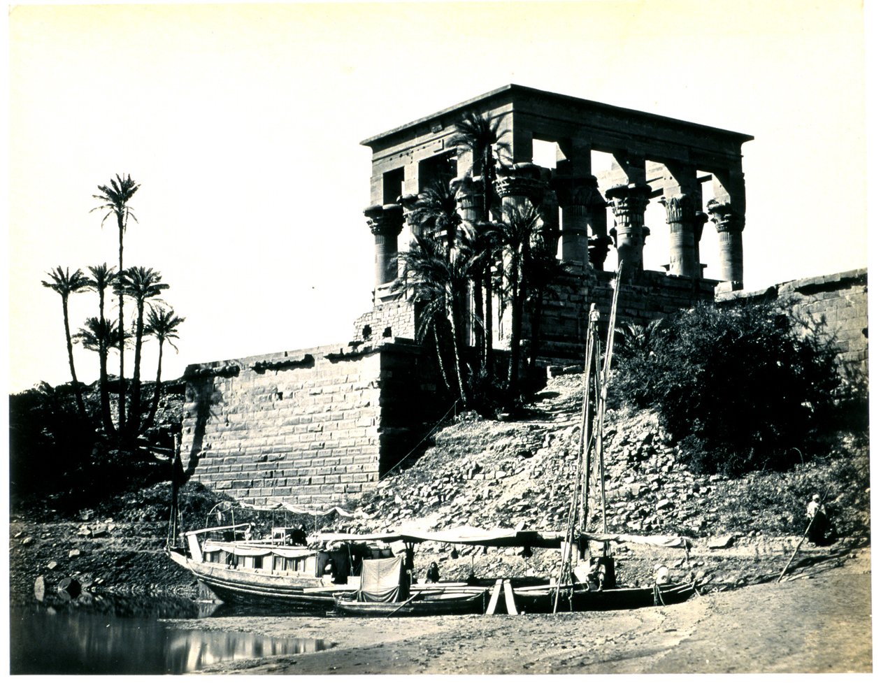 Ramesseum v El-Kurneh, Théby, druhý pohled od Francis Frith
