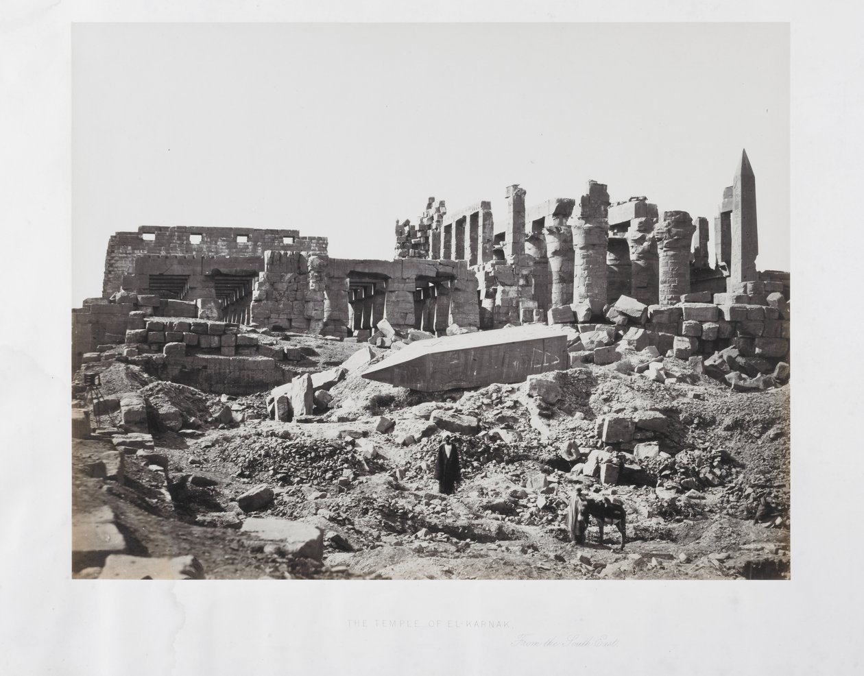Chrám El-Karnak, z jihovýchodu od Francis Frith