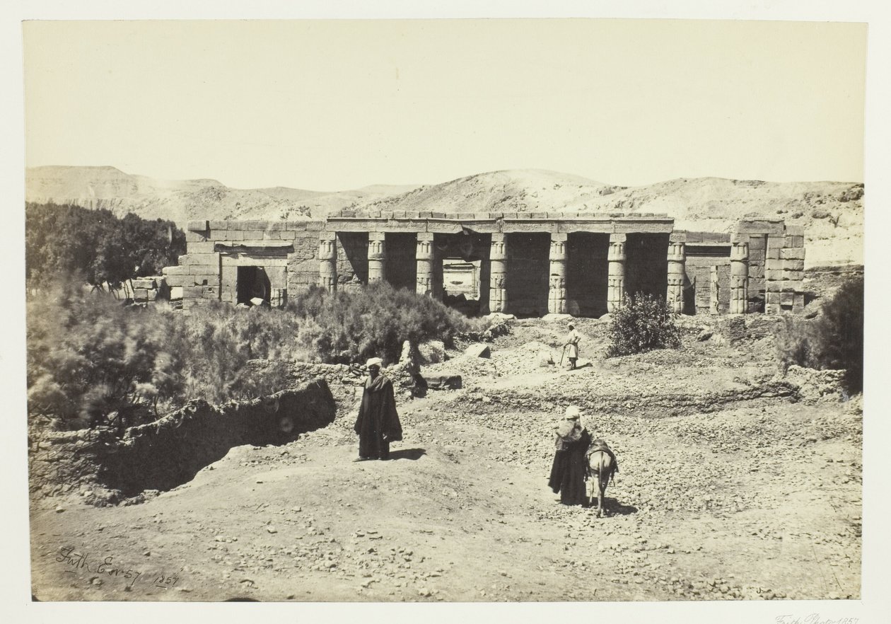 Chrám Goorneh, Théby od Francis Frith