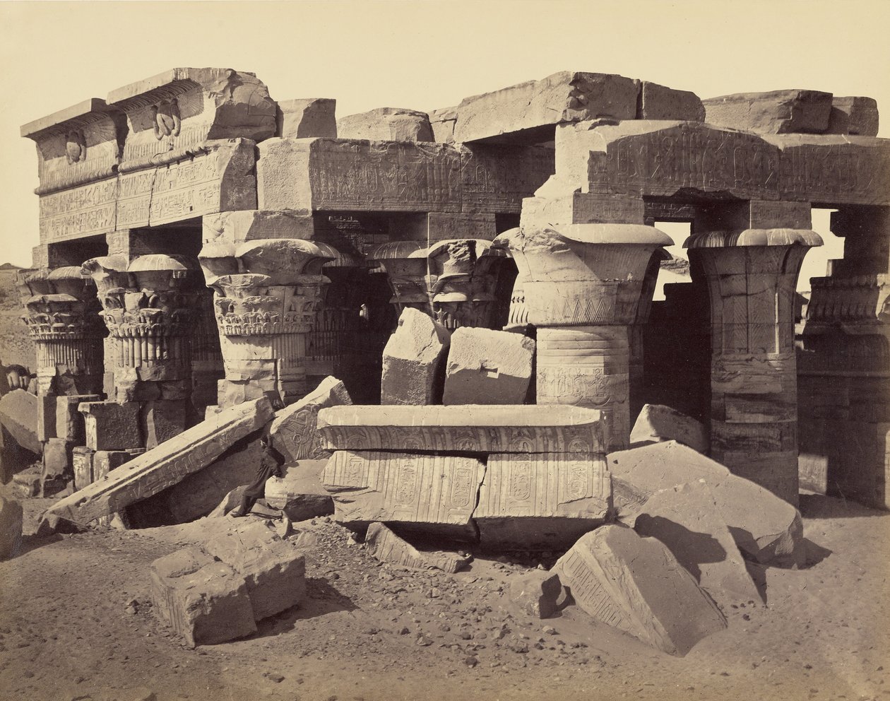 Hořův a Sobekův chrám, Kom Ombo od Francis Frith