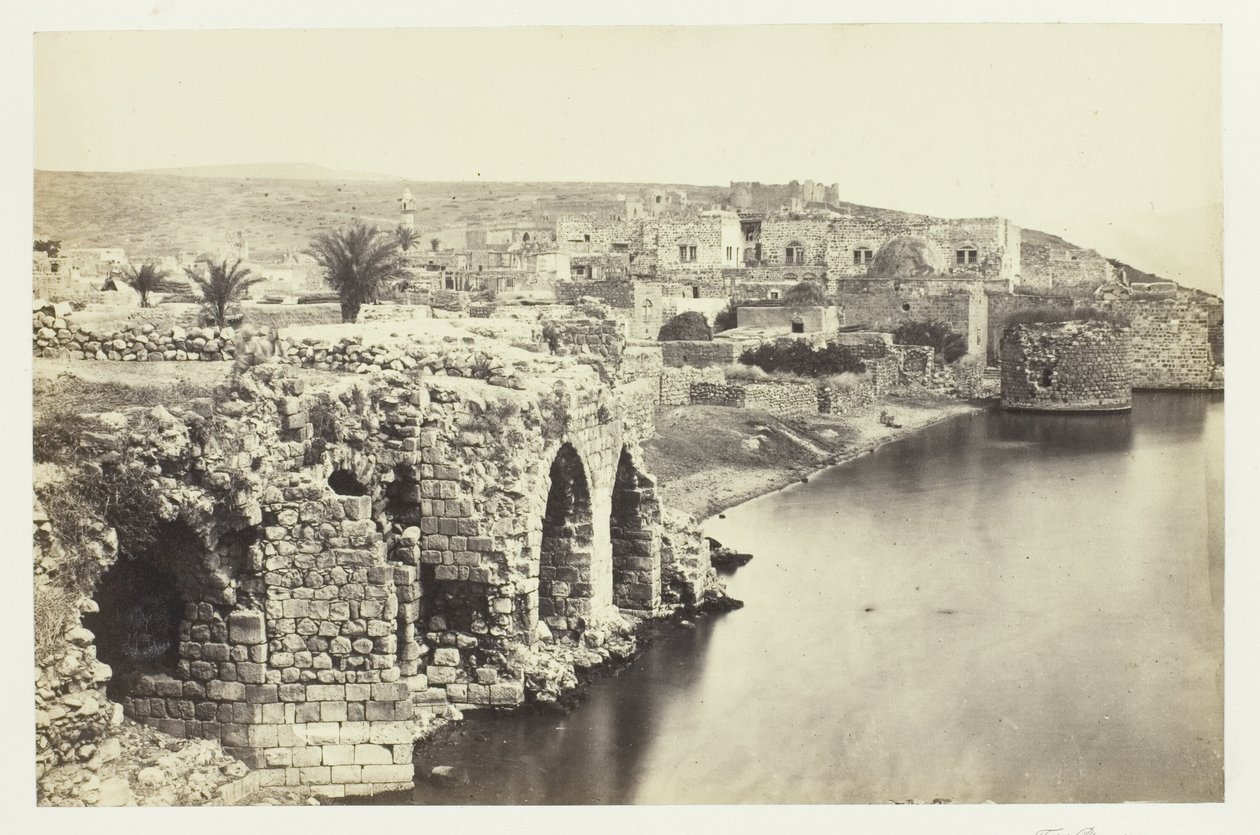Město a jezero Tiberius od jihu od Francis Frith