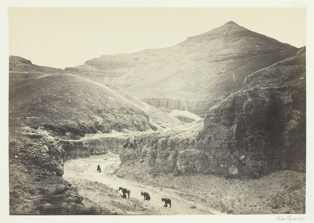 Údolí hrobky králů, Théby, 1857. od Francis Frith