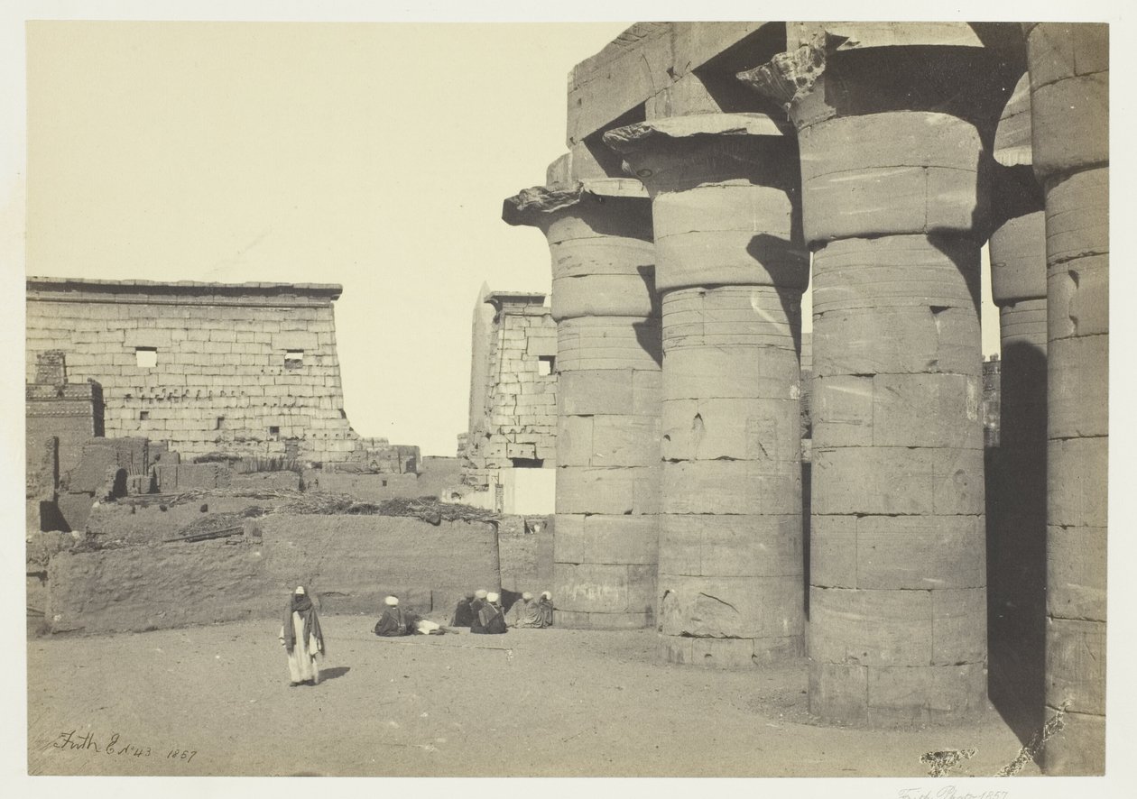 Pohled na Luxor od Francis Frith