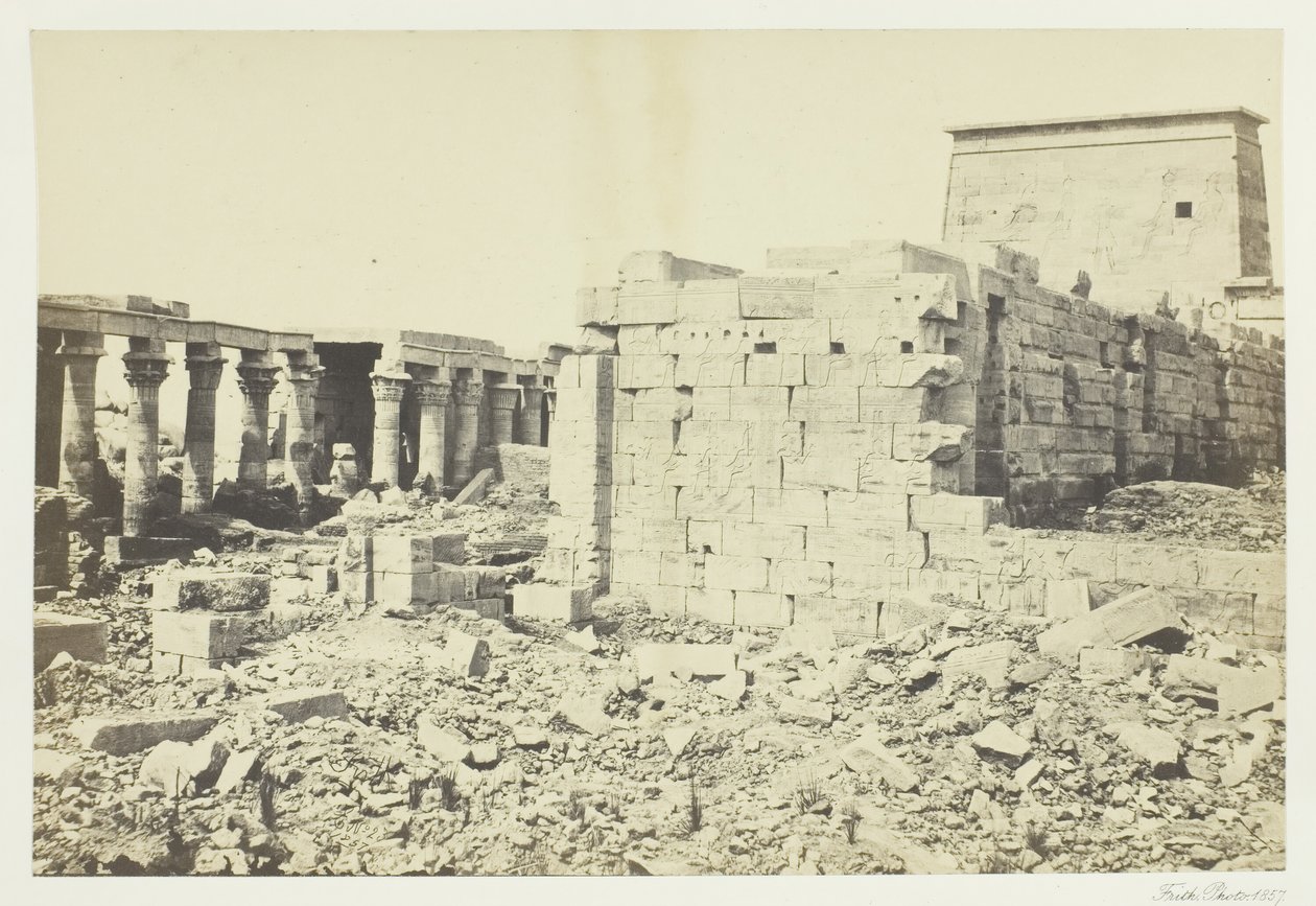 Pohled na ostrov Philæ, 1857. od Francis Frith