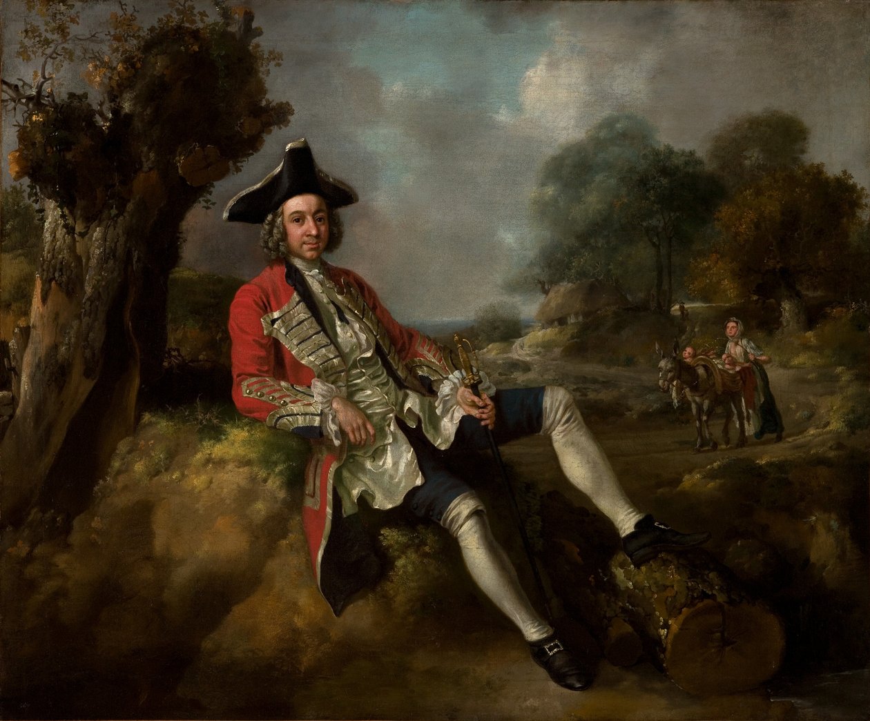 Portrét gentlemana, asi 1750 (olej na plátně) od Francis & Gainsborough Thomas (1727 88) Hayman