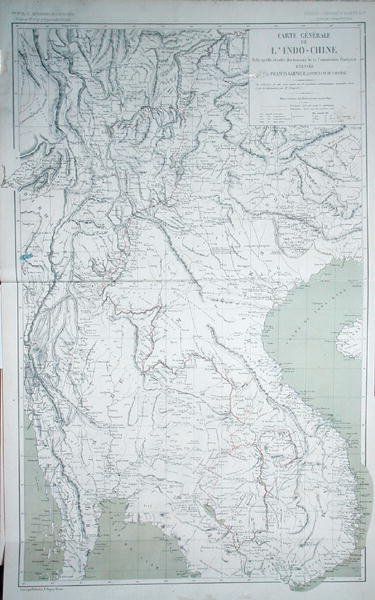 Mapa Indočíny z 