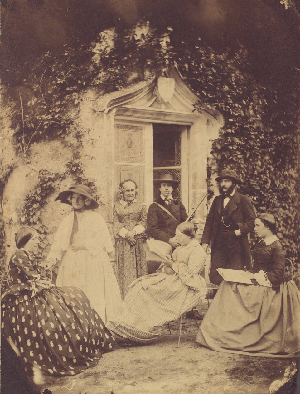 Rodinná skupina Claudet, Chateau de la Roche, Amboise, 1856. od Francis George Claudet