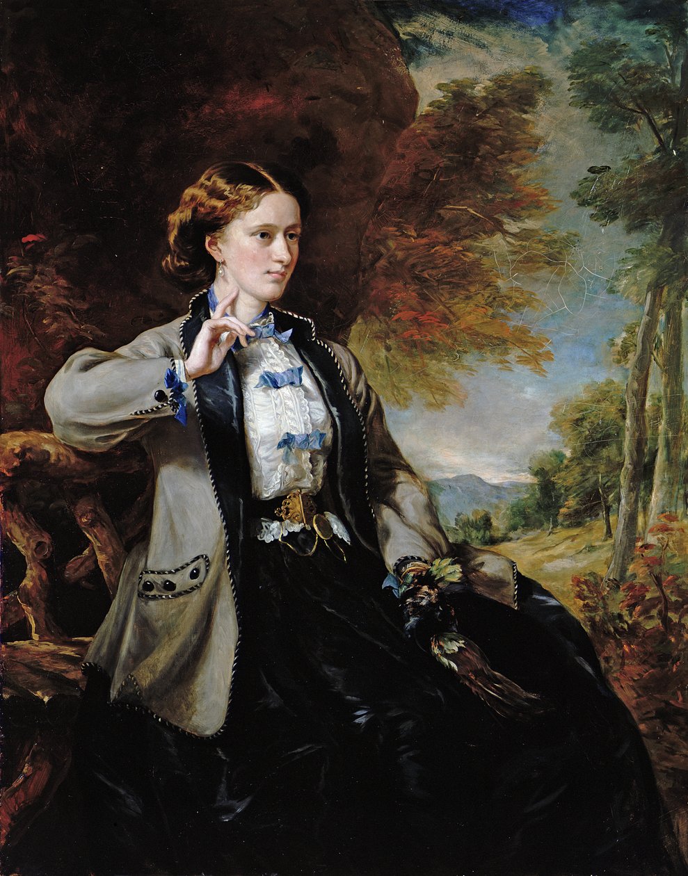 Portrét Hon. Paní Meynell-Ingram (olej na plátně) od Francis Grant
