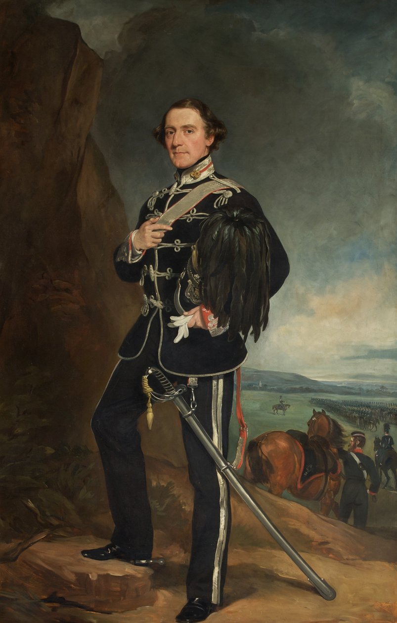2. lord de Tabley jako velitel plukovníka hraběte z Chesters Yeomanry Cavalry od Francis Grant