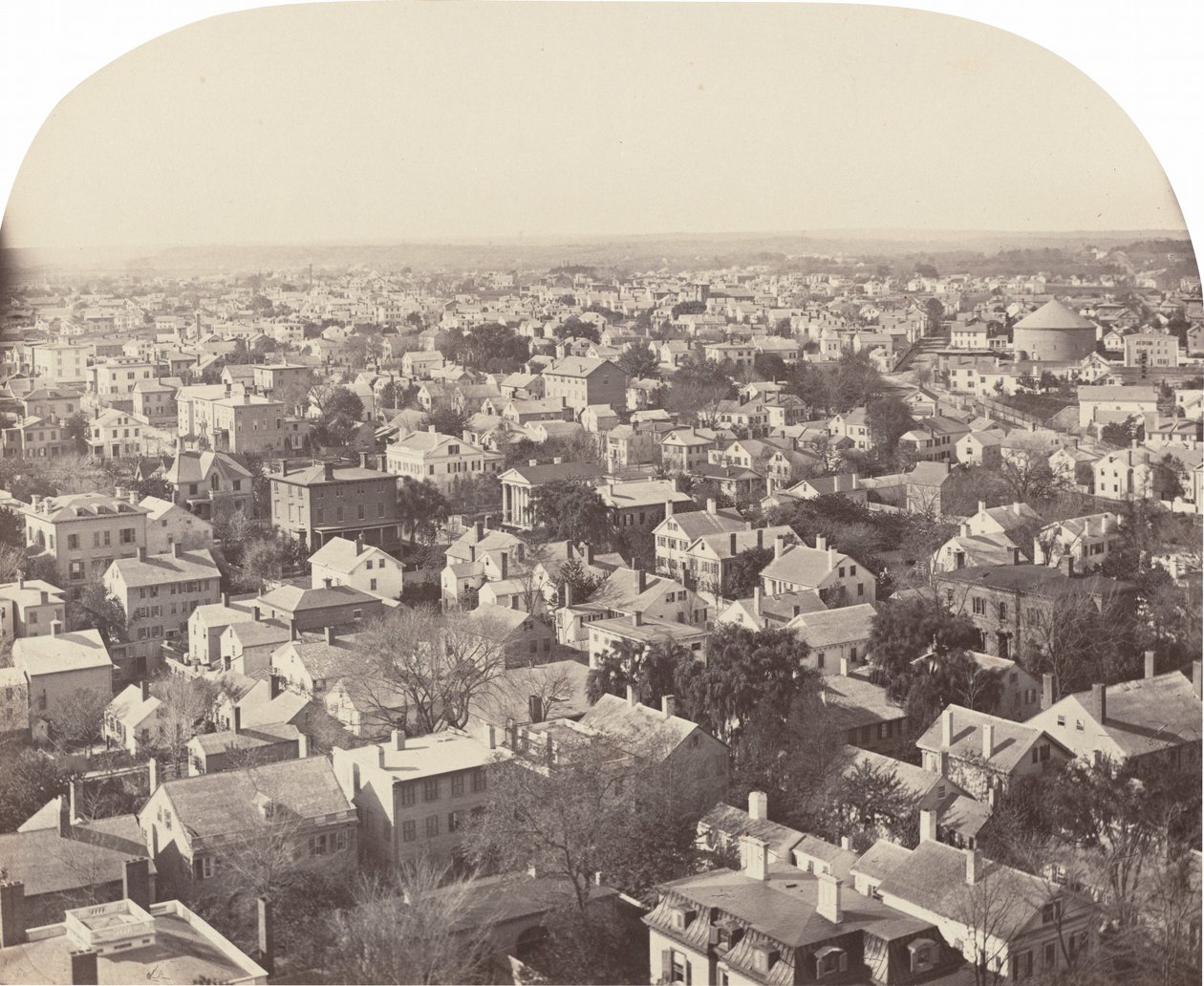 Při pohledu na severozápad od Westminster Street, Providence, 1858-1860. od Francis Hacker