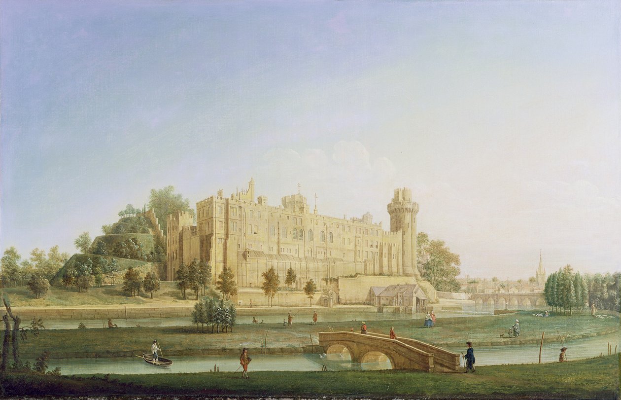 Hrad Warwick, kolem roku 1764 od Francis Harding