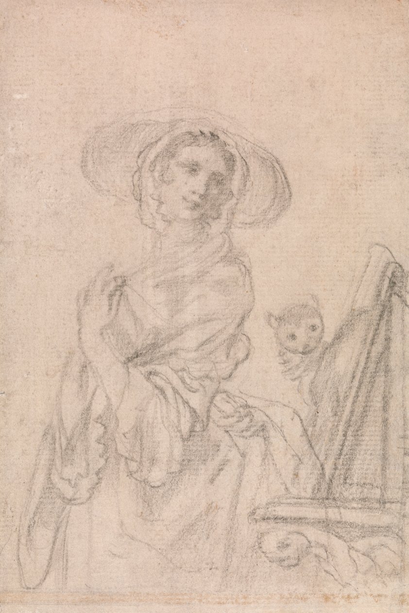 Studie pro "Vidění - La Vue" (jeden z pěti smyslů) od Francis Hayman