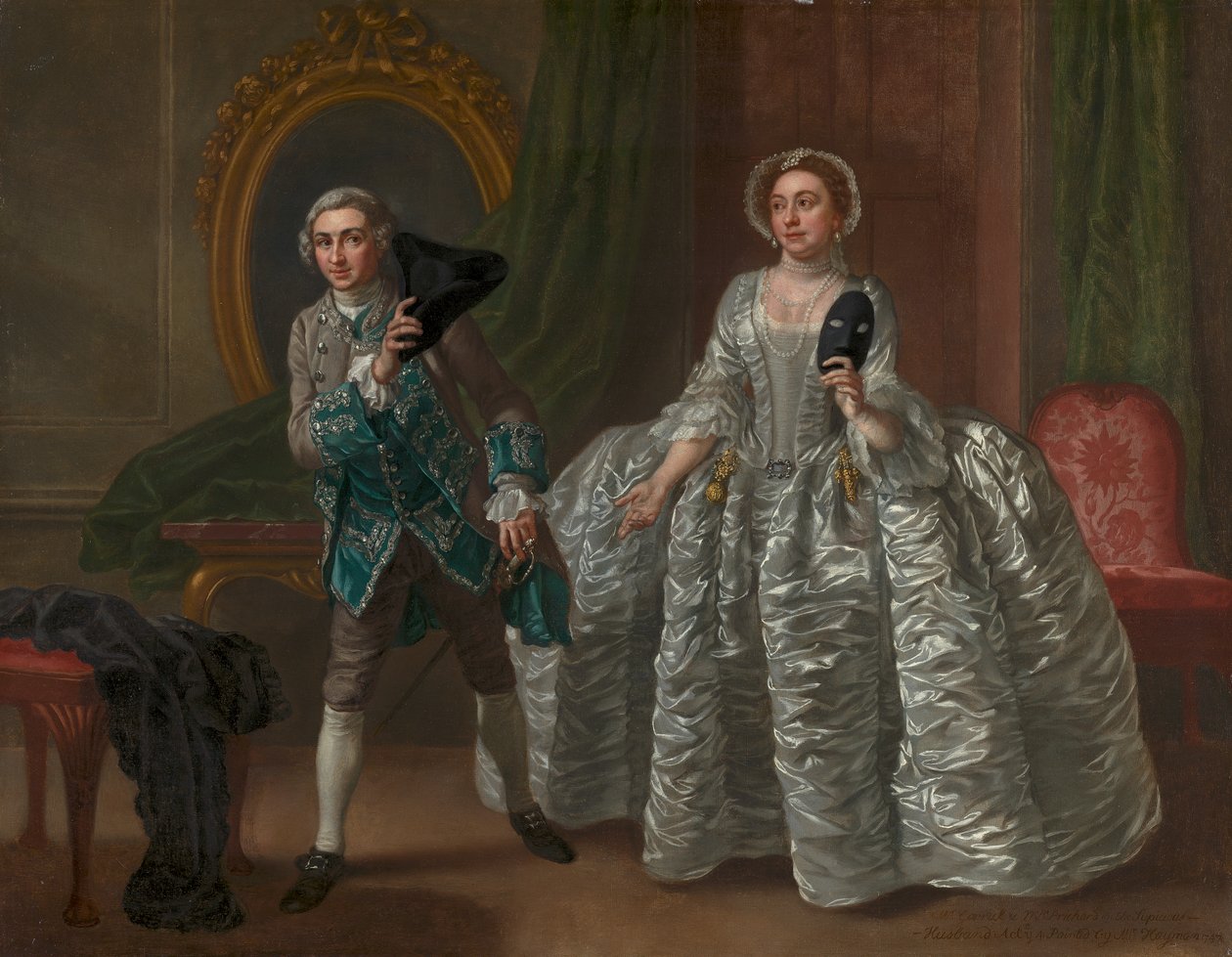 David Garrick a paní Pritchardová ve filmu Benjamina Hoadleyho "Podezřelý manžel" od Francis Hayman