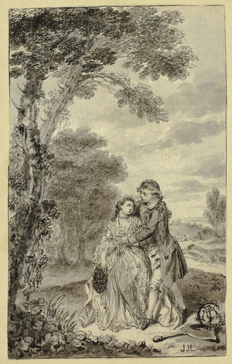 Ilustrace k Rodericku Randomovi, Tobias Smollett od Francis Hayman
