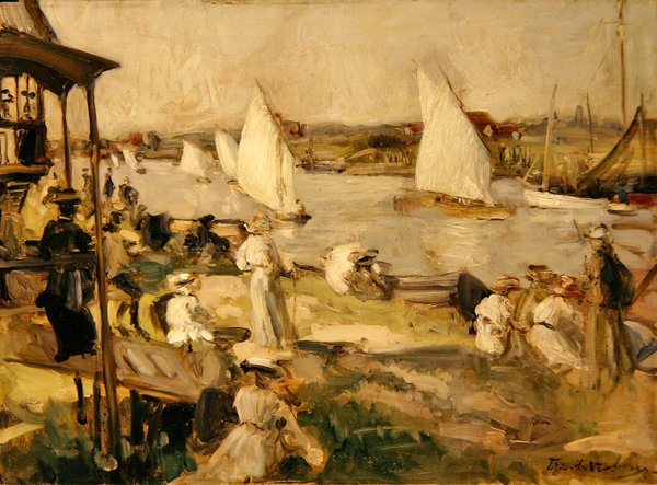 A Regatta (olej na plátně) od Francis Henry Newbery