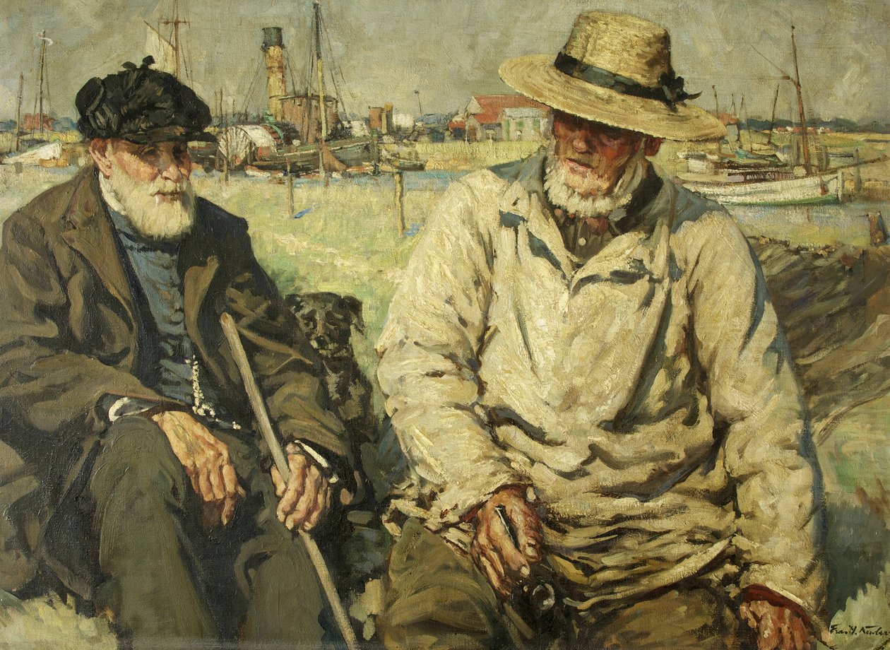 Příběhy moře (olej na plátně) od Francis Henry Newbery