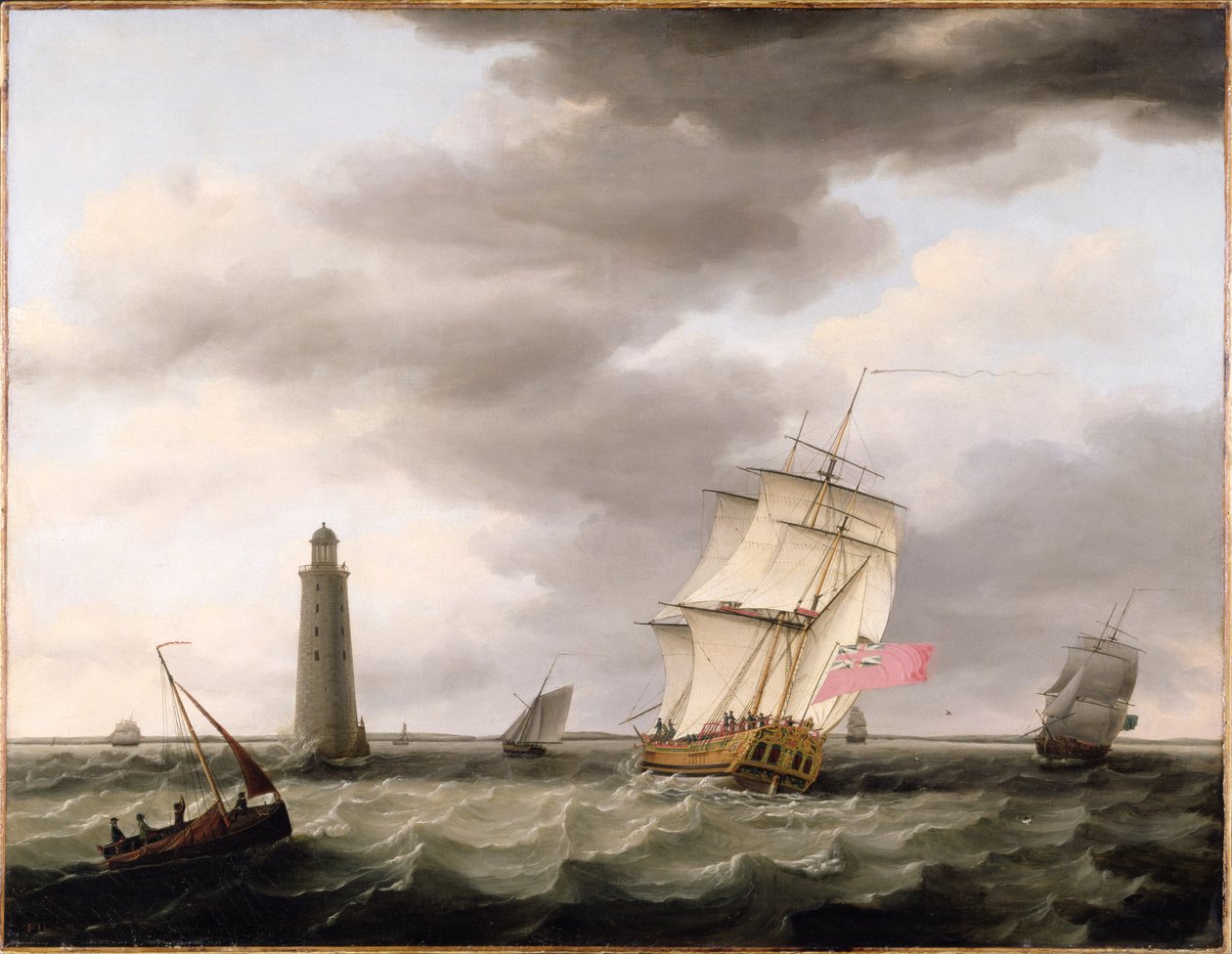 Muž války kolem Eddystonského majáku, kolem roku 1773 od Francis Holman