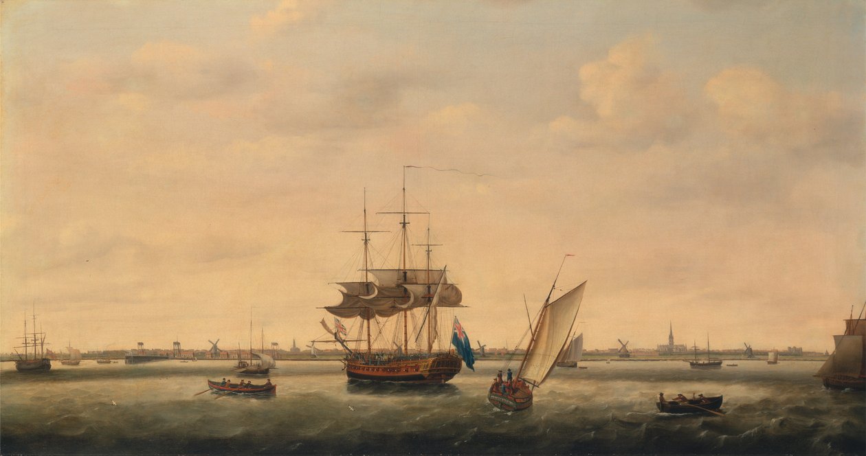 „Překvapení“ fregaty v Anchor off Great Yarmouth, Norfolk od Francis Holman