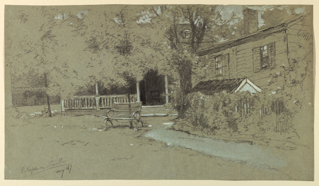 The Old Hopkinson House, Bordentown, NJ od Francis Hopkinson Smith
