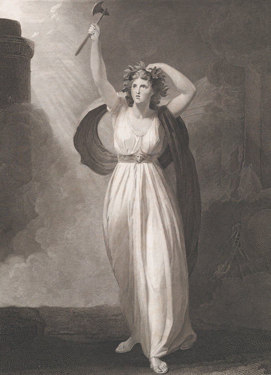 Cassandra Raving Shakespeare, Troilus a Cressida, Act 2,..., poprvé publikováno 1795, znovu vydáno 1852. od Francis Legat