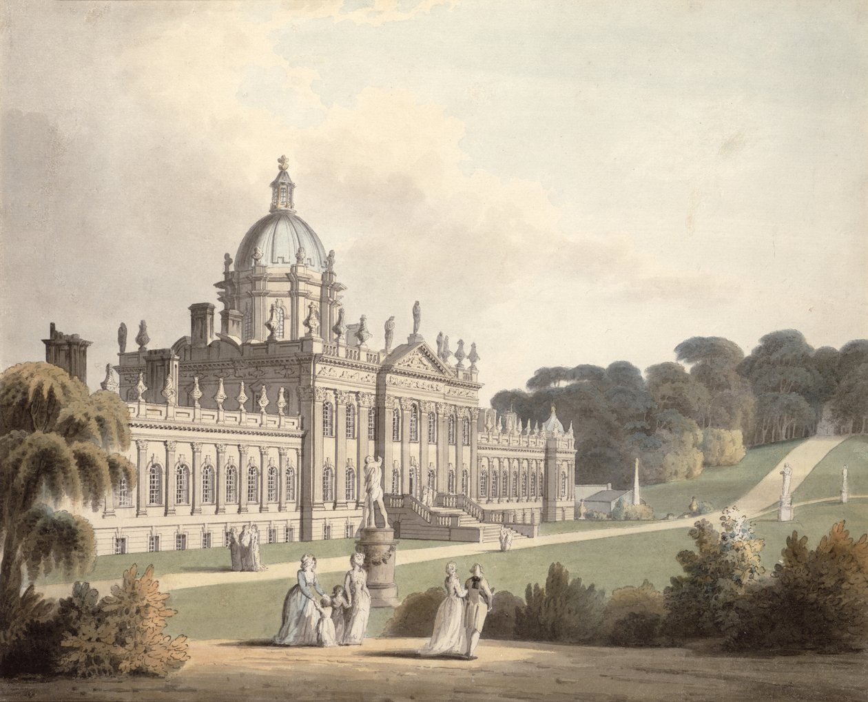 Hrad Howard od Francis Nicholson