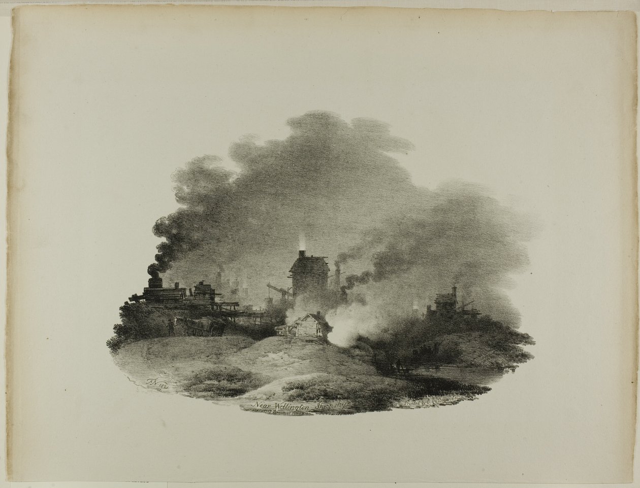Poblíž Wellingtonu, Shropshire od Francis Nicholson