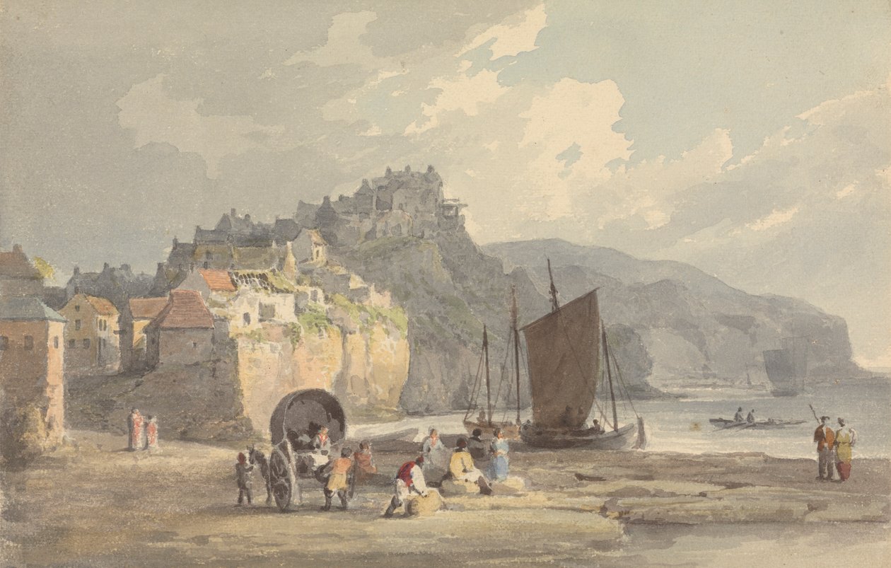 Zátoka Robina Hooda, Yorkshire od Francis Nicholson